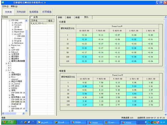 PC機操作軟件變比界面
