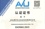 ISO質(zhì)量管理體系認(rèn)證證書(中文)
