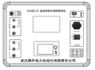 變壓器變比組別測試儀面板結(jié)構(gòu)圖
