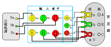 變壓器空載負(fù)載特性測(cè)試儀三相空載測(cè)試接線圖