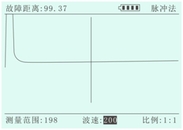 電纜故障測試儀波形打印界面