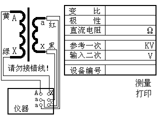 電壓互感器現(xiàn)場(chǎng)校驗(yàn)儀變比、極性及直阻測(cè)量
