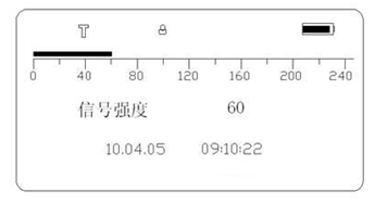 絕緣子故障測(cè)試儀主界面鎖定狀態(tài)