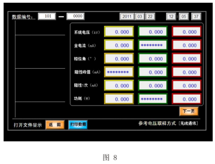 氧化鋅避雷器帶電測試儀文件管理菜單步驟