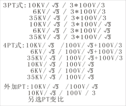 全自動(dòng)電容電流測(cè)試儀設(shè)置PT變比畫面
