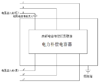 全自動(dòng)電容電橋測(cè)試儀Ⅲ形聯(lián)接被試電容接線(xiàn)圖