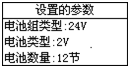 蓄電池放電監(jiān)測(cè)儀顯示設(shè)置參數(shù)界面