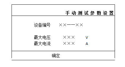發(fā)電機(jī)轉(zhuǎn)子交流阻抗測(cè)試儀手動(dòng)測(cè)試參數(shù)設(shè)置界面