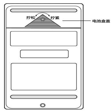 數(shù)字雙鉗相位伏安表電池更換示意圖