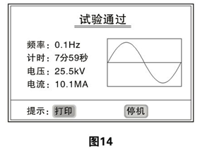 超低頻高壓發(fā)生器試驗通過界面
