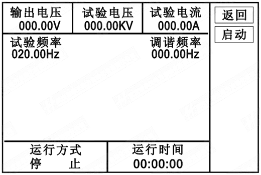 電纜交流耐壓試驗裝置自動試驗界面